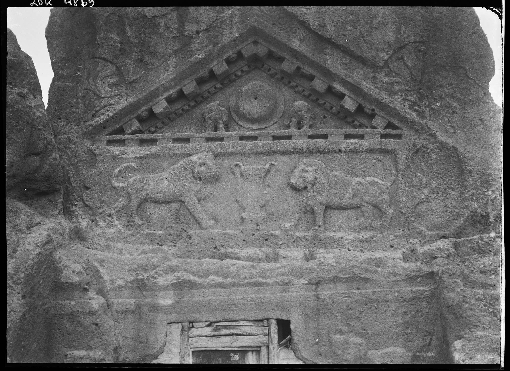 Détail du fronton